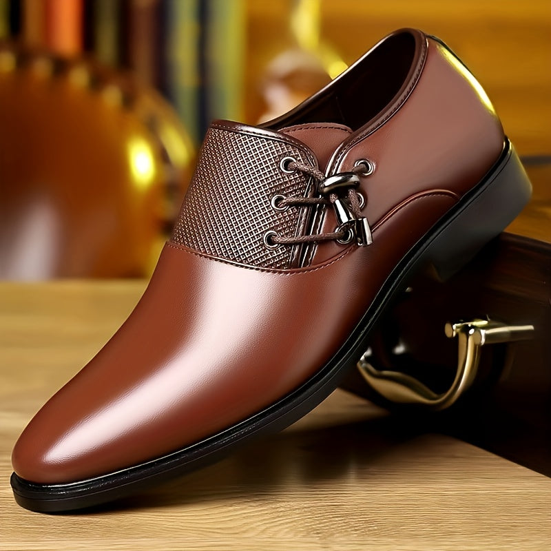 Men's Black Lace Shoes - product view 1