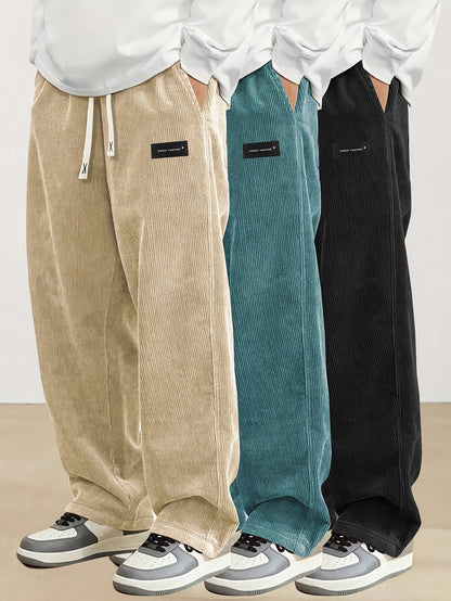 Men's Black+Black+Brown Pants - product view 24