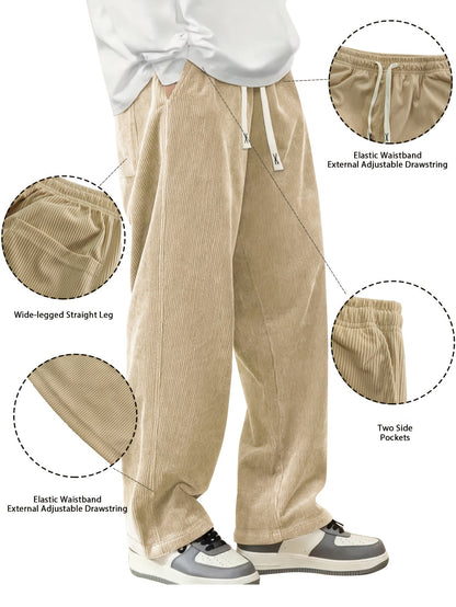 Men's Black+Black+Brown Pants - product view 16