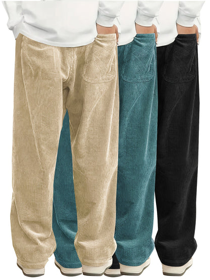 Men's Black+Black+Brown Pants - product view 25