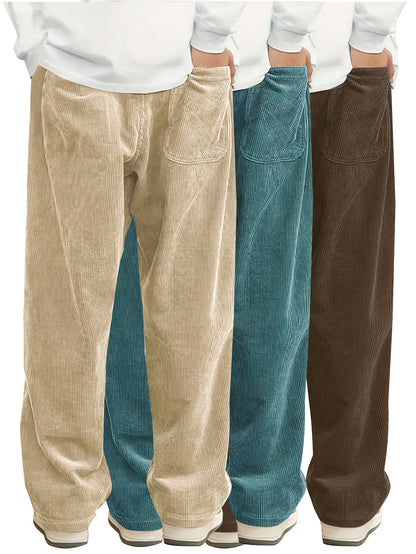Men's Black+Black+Brown Pants - product view 29