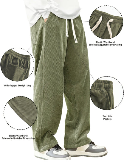 Men's Black+Black+Brown Pants - product view 32
