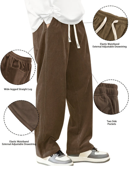 Men's Black+Black+Brown Pants - product view 36