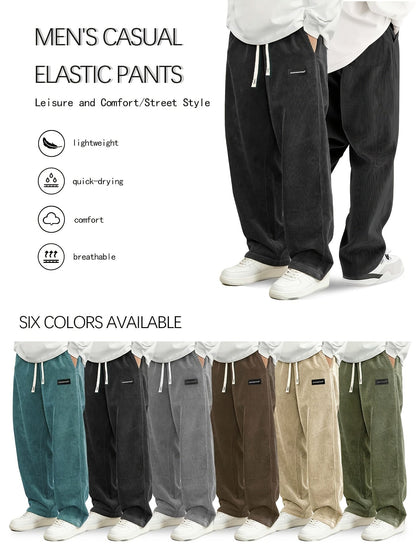 Men's Black+Black+Brown Pants - product view 8