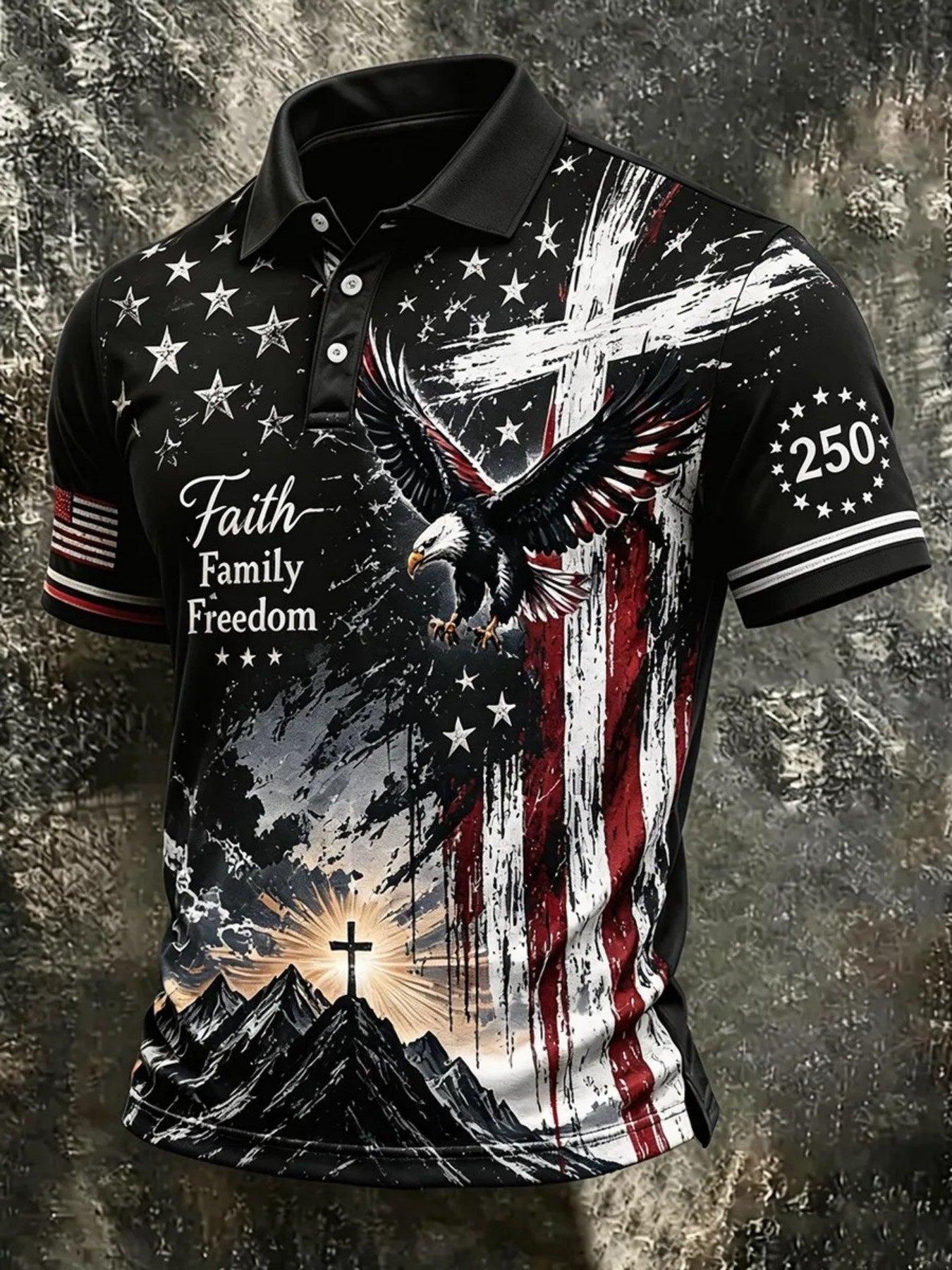 Men's White Polyester Printed Short-Sleeve Shirt - product view 6