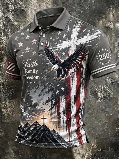 Men's White Polyester Printed Short-Sleeve Shirt - product view 8