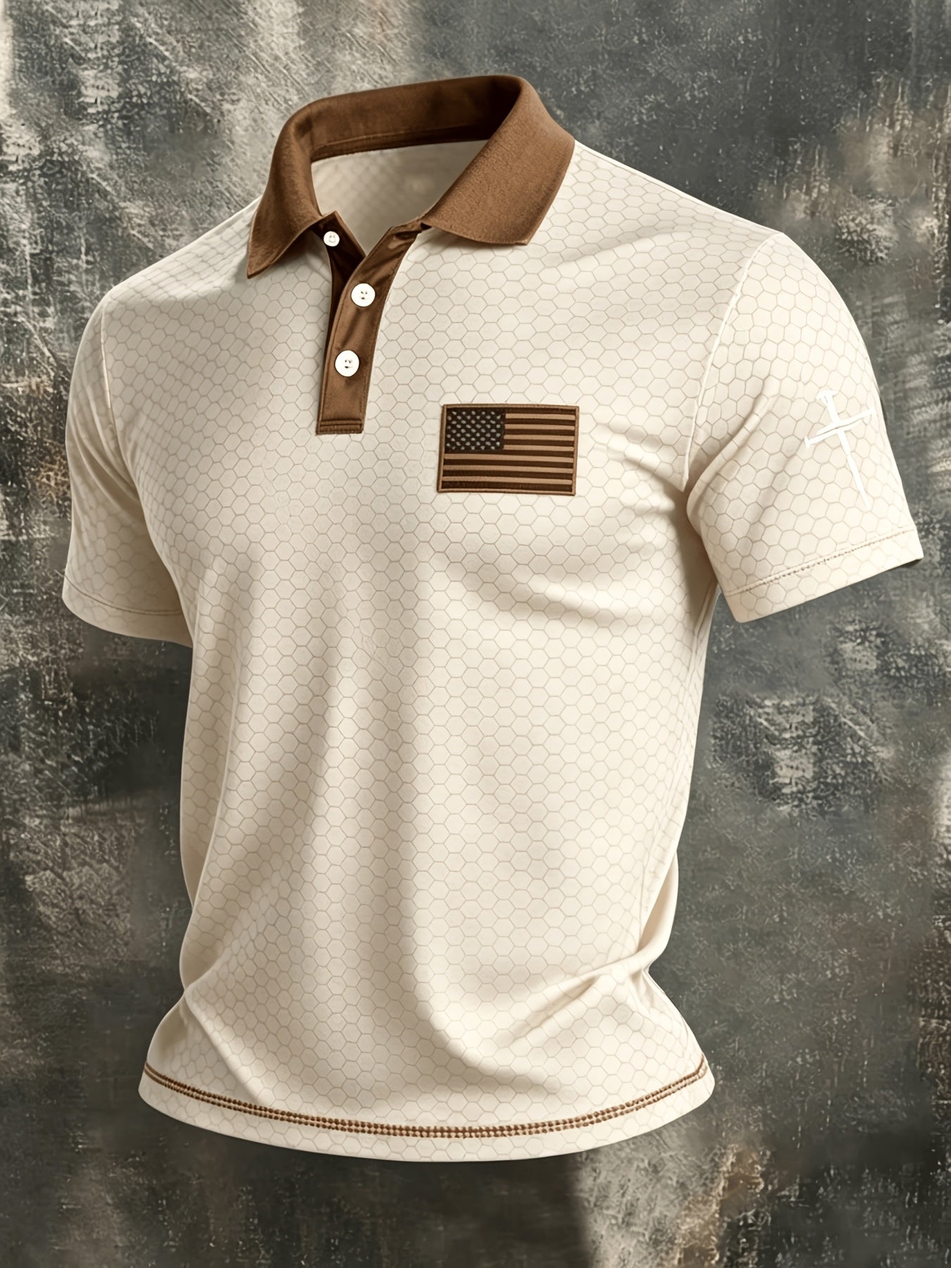 Men's Grey Polyester Printed Striped Shirt - product view 23