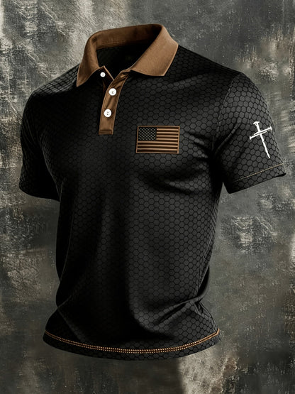 Men's Grey Polyester Printed Striped Shirt - product view 35