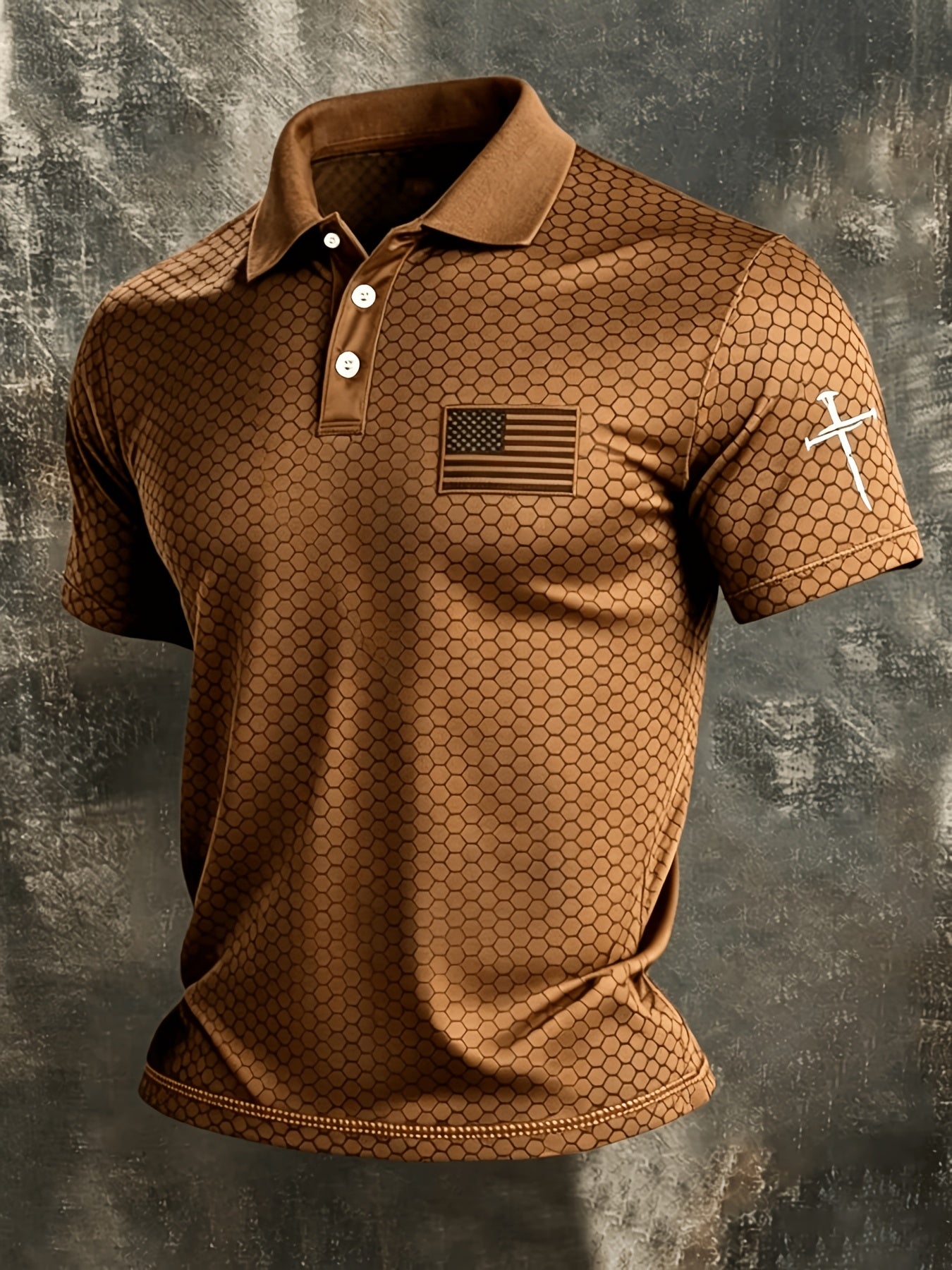 Men's Grey Polyester Printed Striped Shirt - product view 19