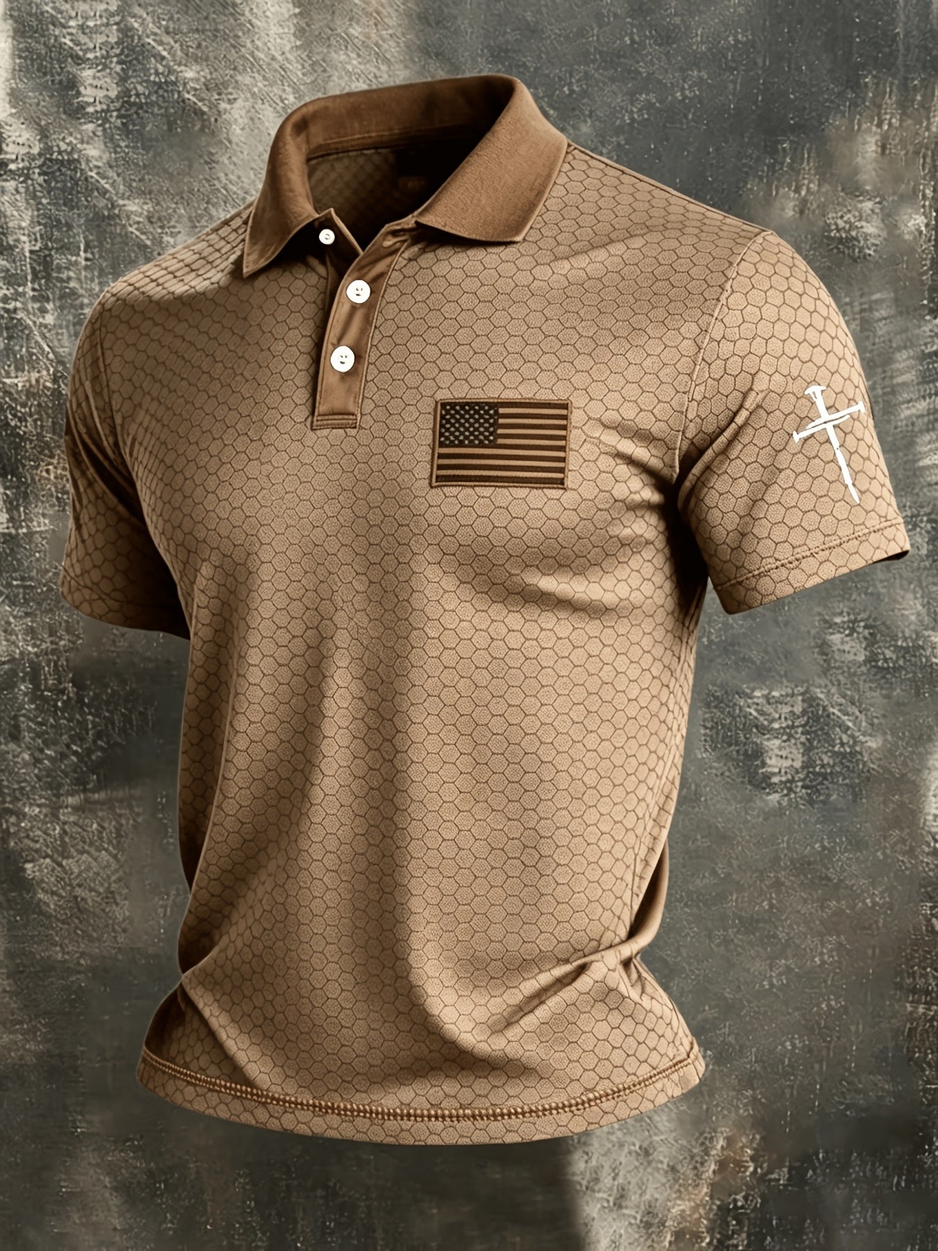 Men's Grey Polyester Printed Striped Shirt - product view 27