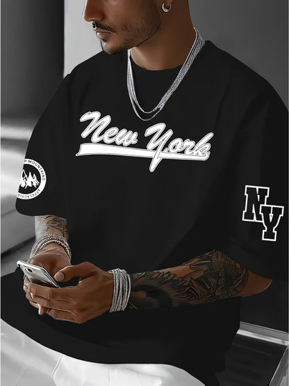 Men's White Knit Printed Graphic T-Shirt - product view 30