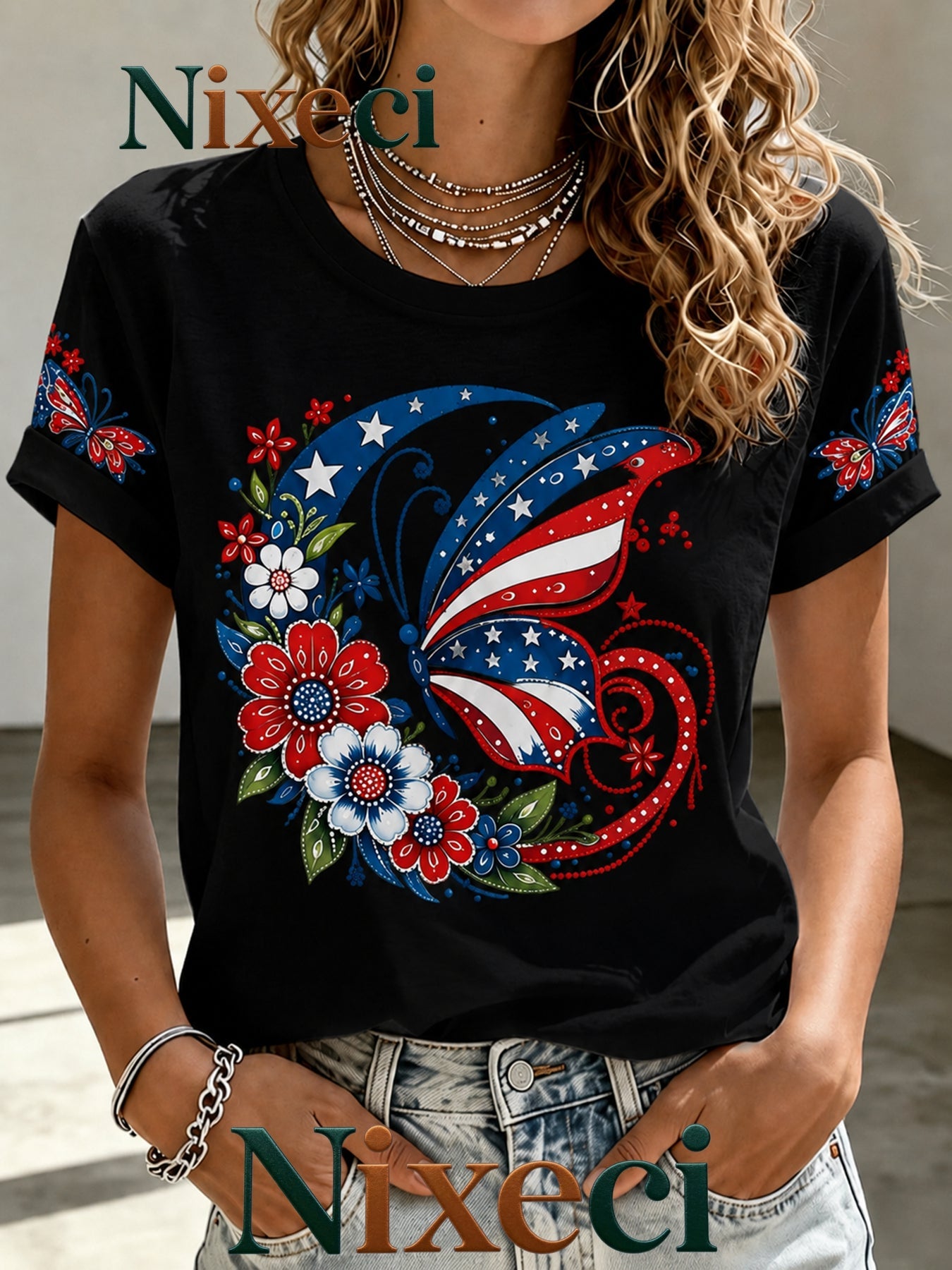 Men's NixeciGreen Graphic Short-Sleeve T-Shirt - product view 17