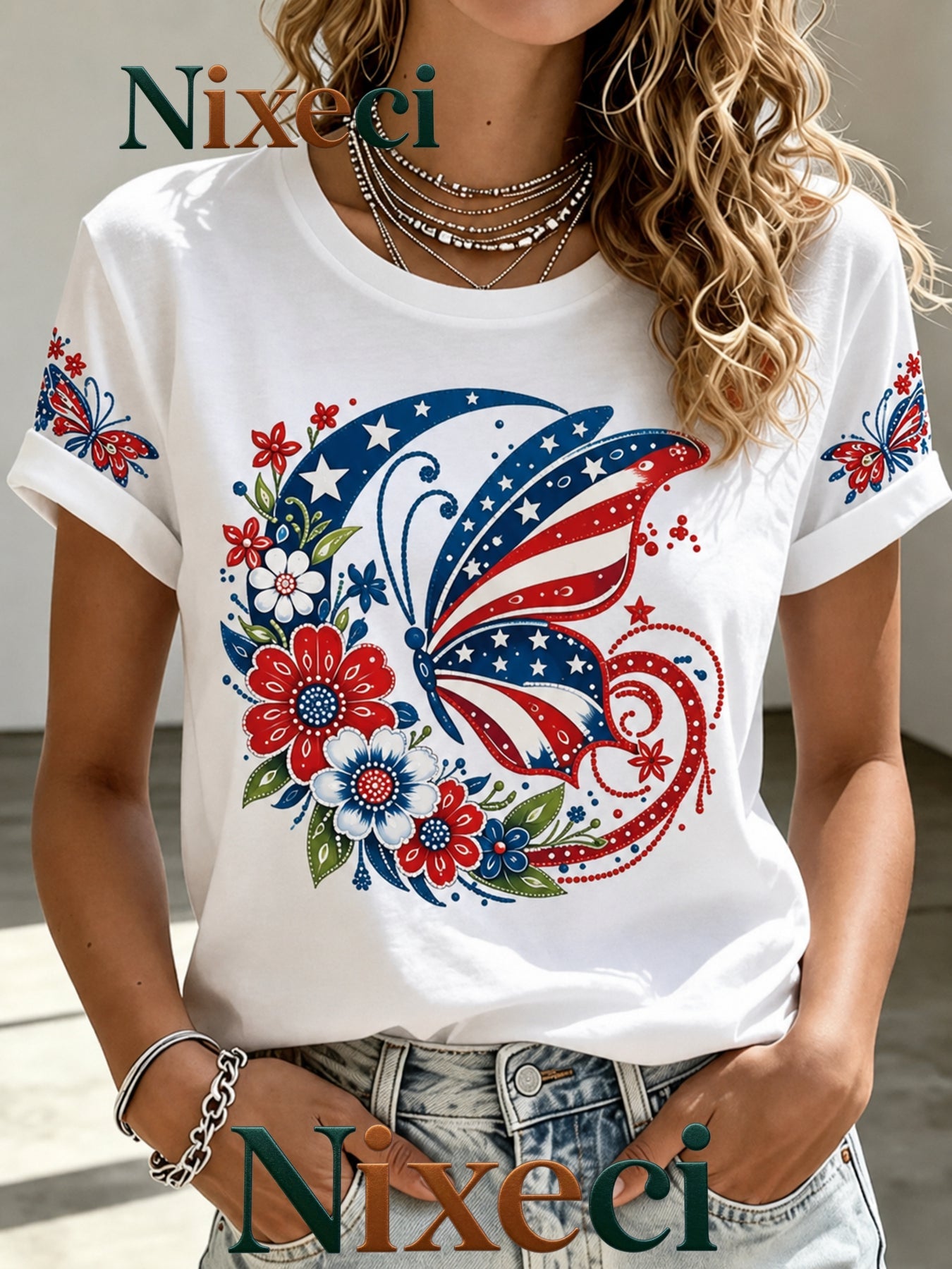 Men's NixeciGreen Graphic Short-Sleeve T-Shirt - product view 33