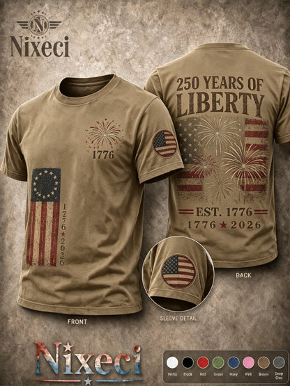 Men's Dark Green Printed Short-Sleeve T-Shirt - product view 47