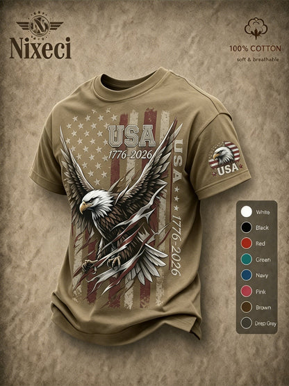 Men's Dark Green Printed Graphic T-Shirt - product view 28