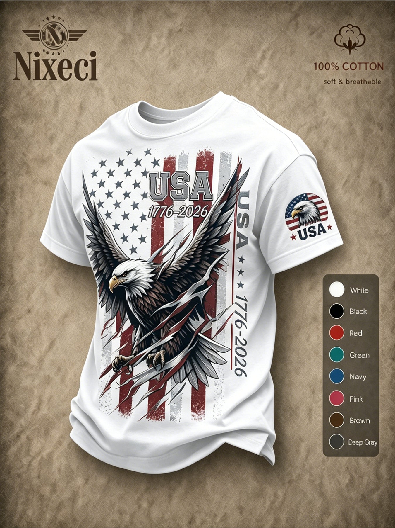 Men's Dark Green Printed Graphic T-Shirt - product view 18