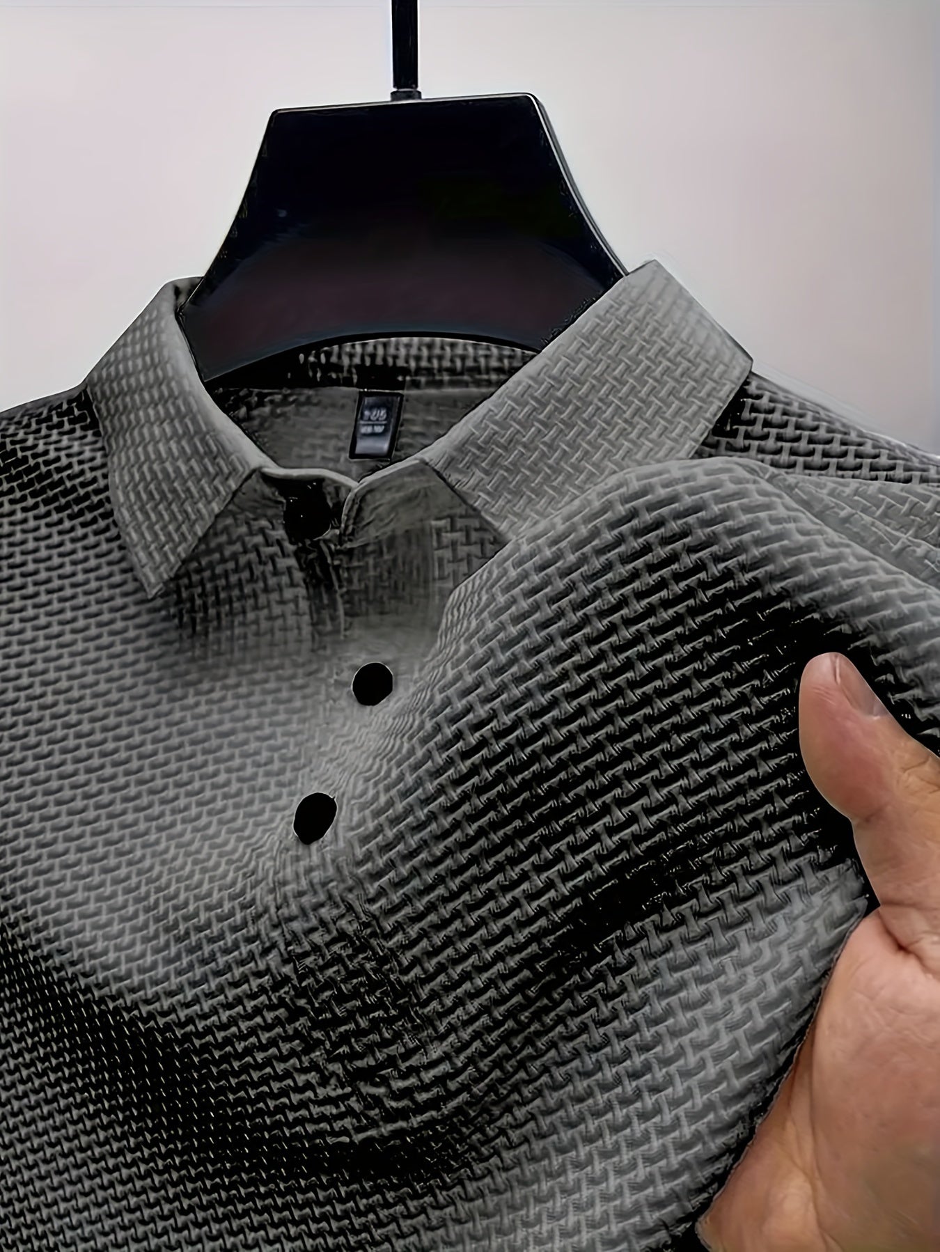 Men's Black Silk Short-Sleeve T-Shirt - product view 27