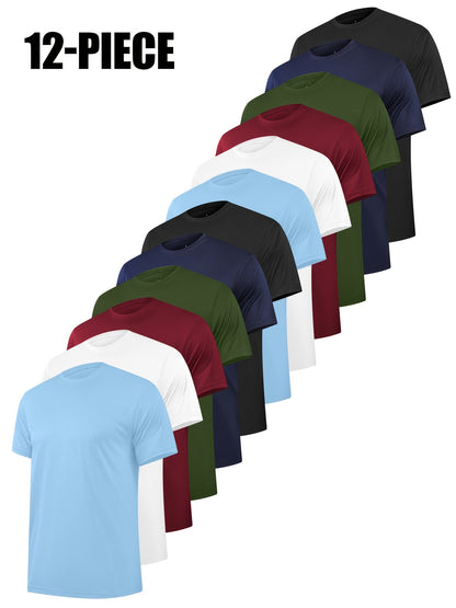 Men's Performance T-Shirt - Crew Neck Short Sleeve 648997