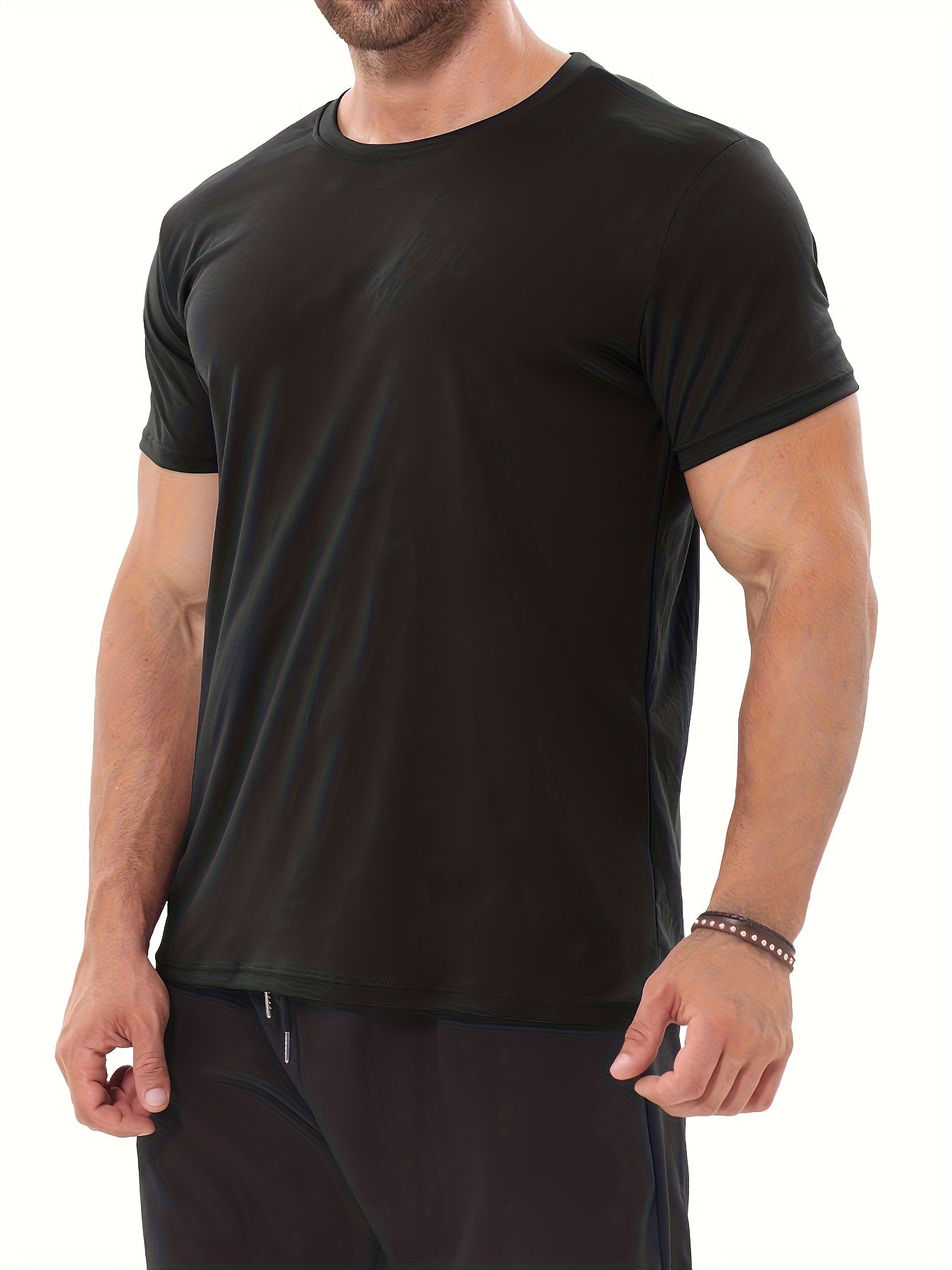 Men's Performance T-Shirt - Crew Neck Short Sleeve Everyday Style