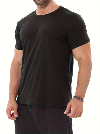 Men's Performance T-Shirt - Crew Neck Short Sleeve Everyday Style