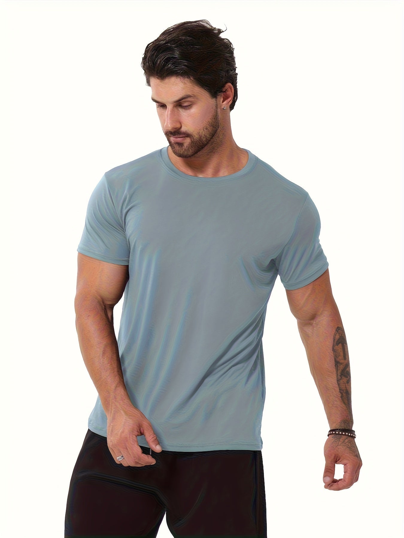 Men's Performance T-Shirt - Crew Neck Short Sleeve Everyday Style