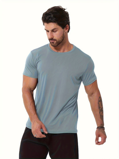 Men's Performance T-Shirt - Crew Neck Short Sleeve Everyday Style
