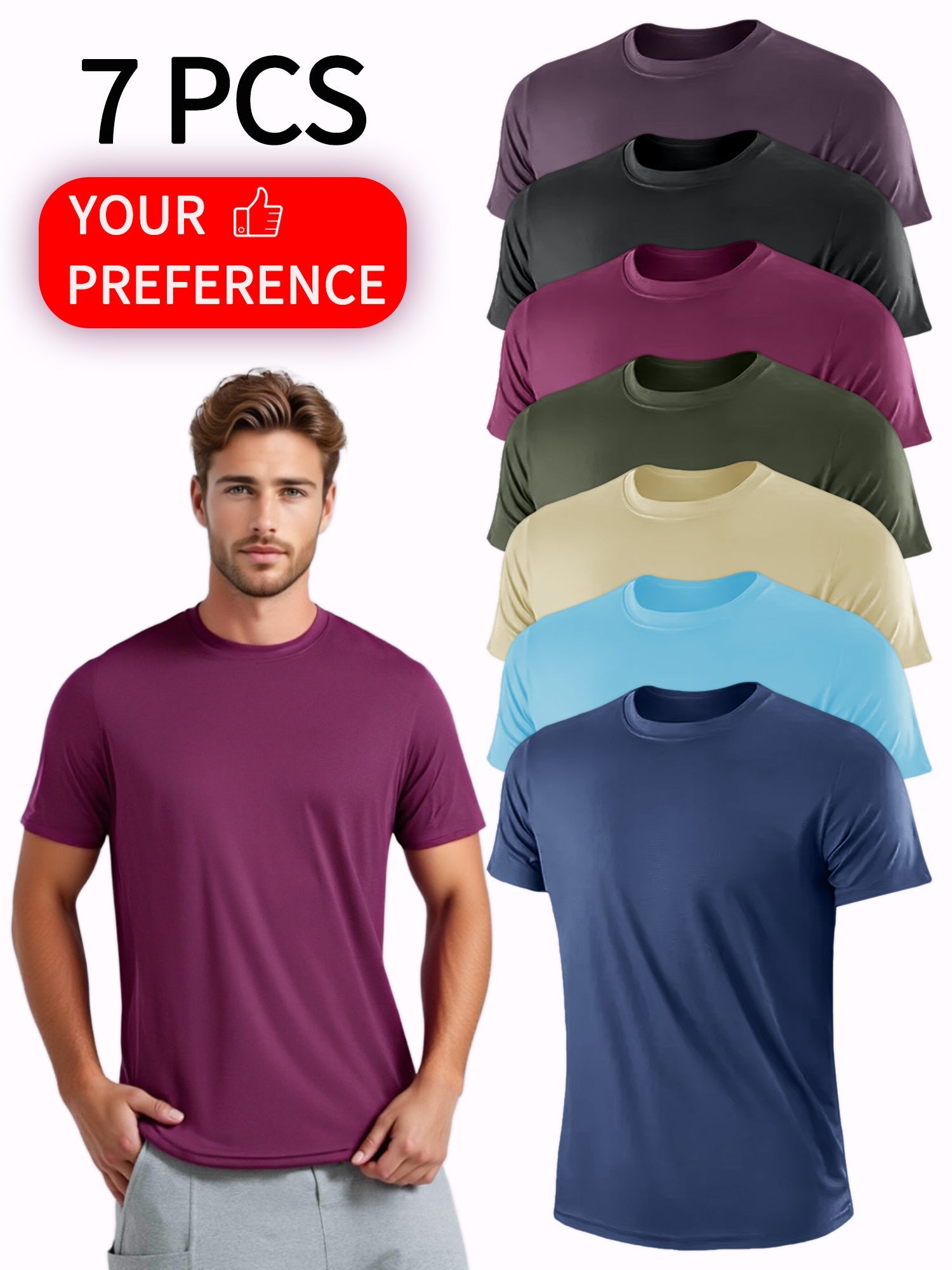 Men's Mixed Color Polyester Outfit Set - product view 10