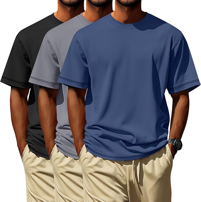 Men's Performance T-Shirt - Crew Neck Short Sleeve Weekend Style 185637