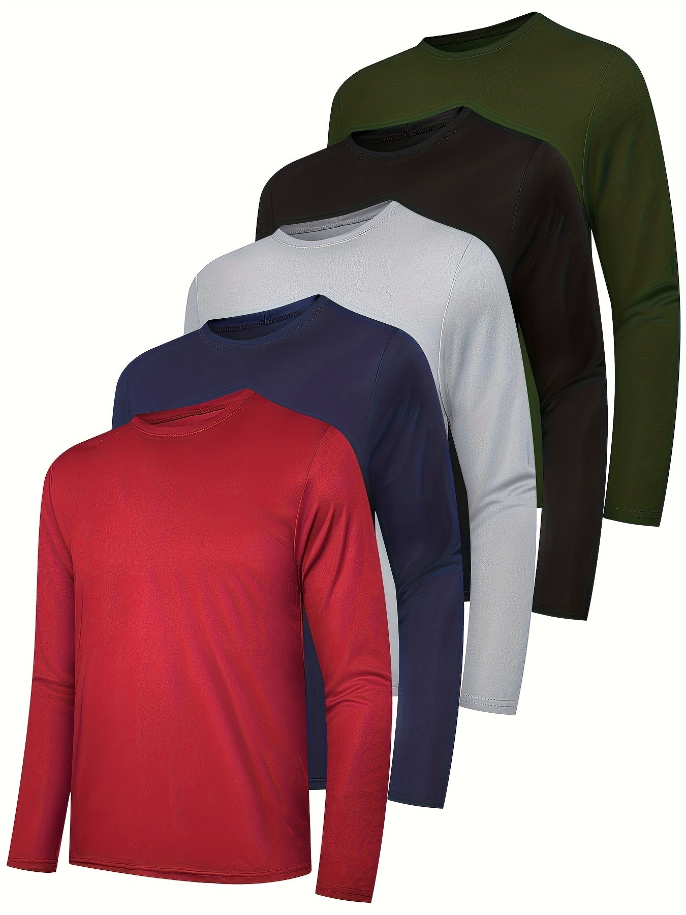 Men's Mixed colors Polyester Long-Sleeve T-Shirt - product view 9