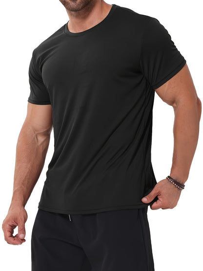 Men's Performance T-Shirt - Round Neck Short Sleeve Everyday Style