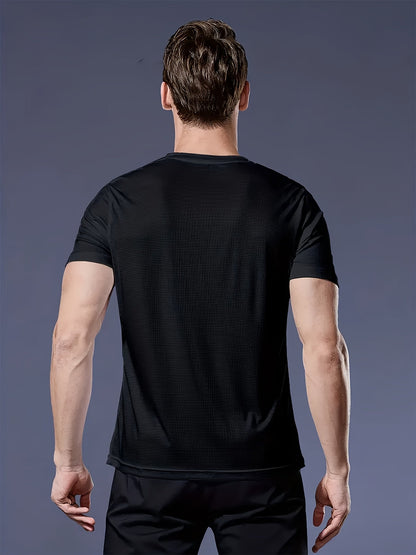 Men's Performance T-Shirt - Round Neck Short Sleeve Everyday Style