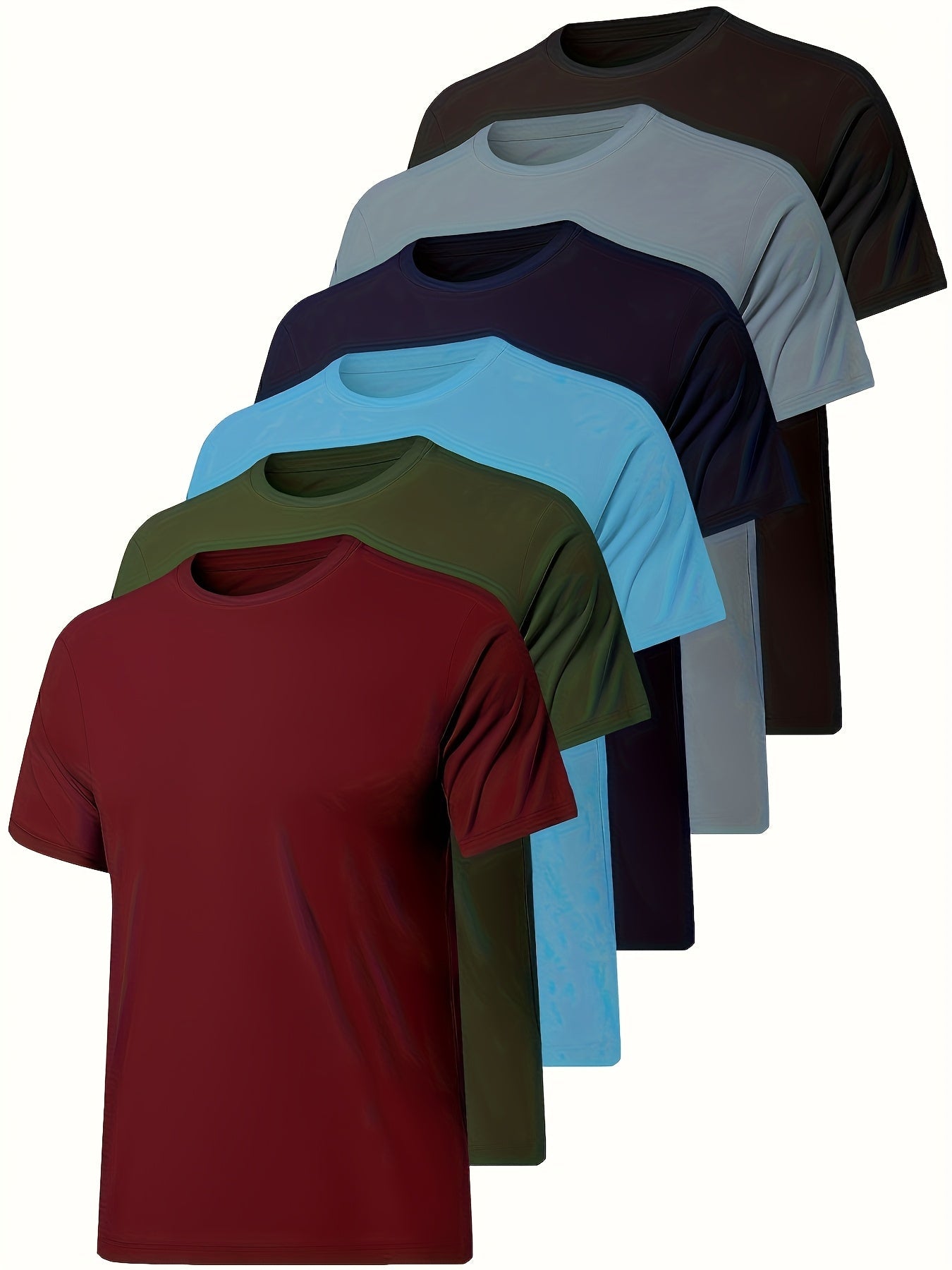 Men's Performance T-Shirt - Round Neck Short Sleeve Everyday Style