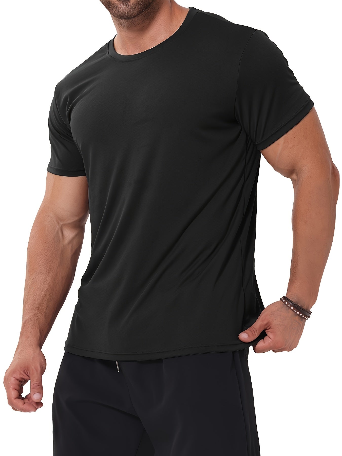 Men's Performance T-Shirt - Round Neck Short Sleeve Everyday Style