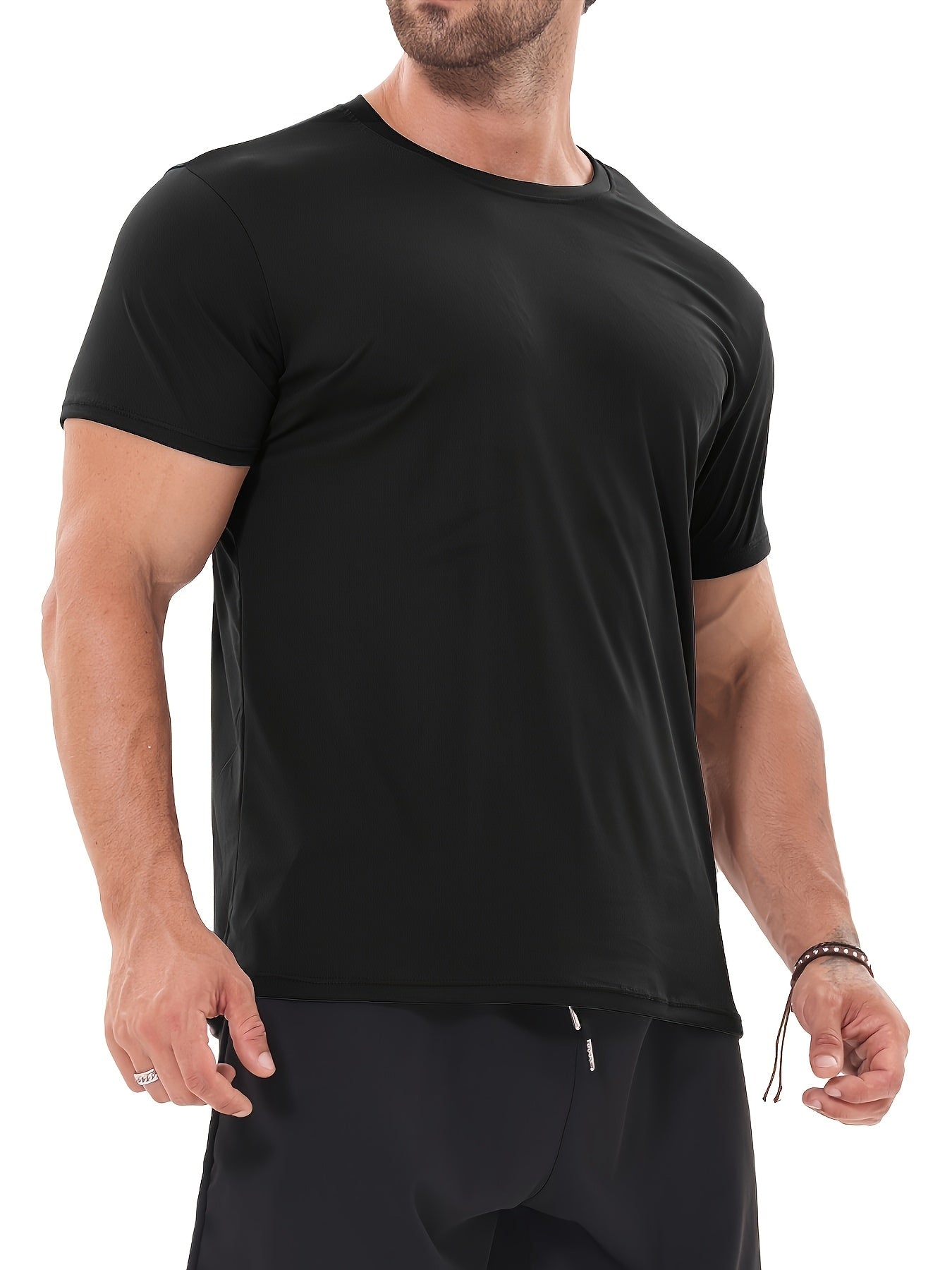 Men's Performance T-Shirt - Round Neck Short Sleeve Everyday Style