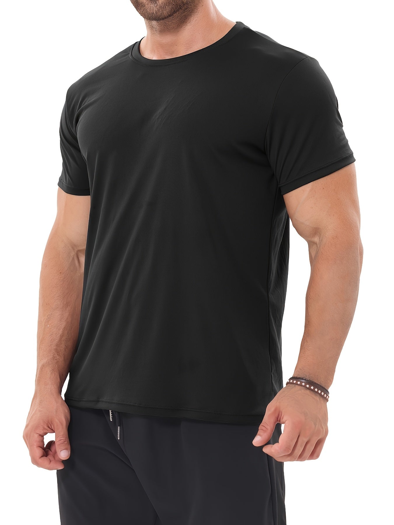 Men's Performance T-Shirt - Round Neck Short Sleeve Everyday Style