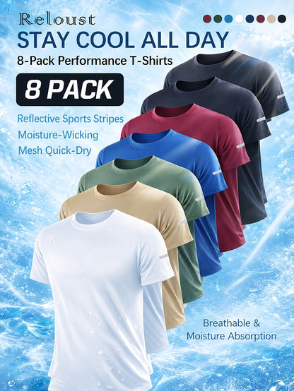 Men's Sports Tee Mesh Short-Sleeve Outfit Set - product view 12