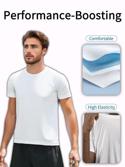 Men's Performance T-Shirt - Round Neck Short Sleeve Weekend Style