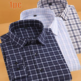 Navy Blue & White Plaid