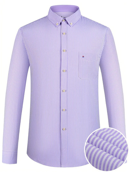 Men's Plaid Long Sleeve Dress Shirt - Easy Care