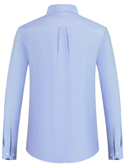 Men's Plaid Long Sleeve Dress Shirt - Easy Care