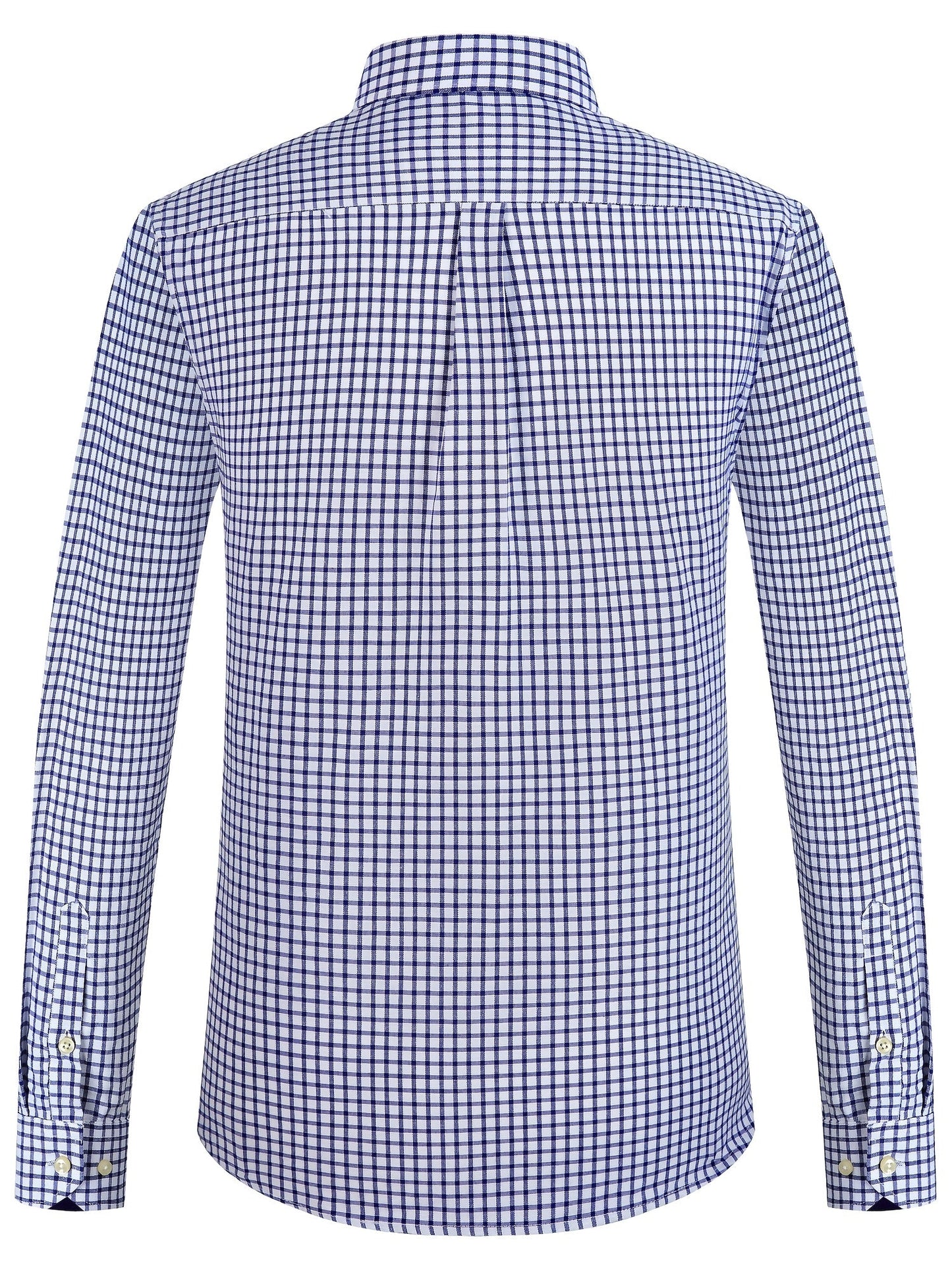 Men's Plaid Long Sleeve Dress Shirt - Easy Care