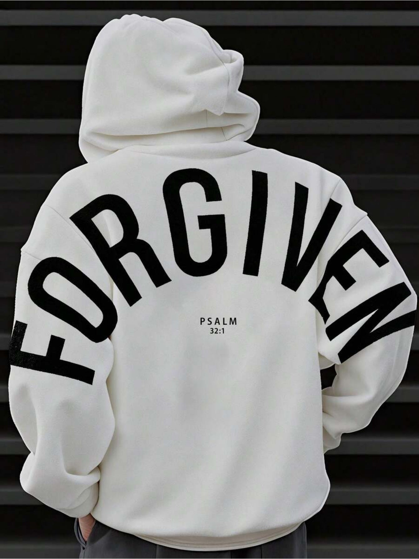 White Hoodie - product view 6