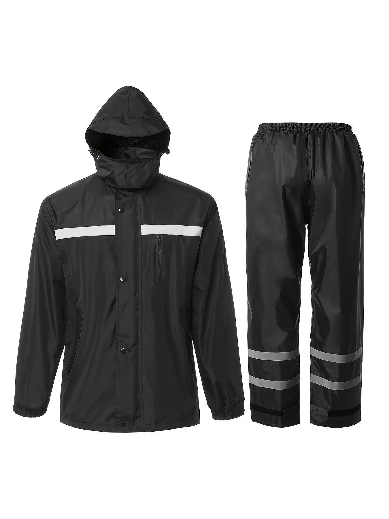 Men's Rain Jacket and Pants Set - Coordinated Everyday Style detail image - detail view 13