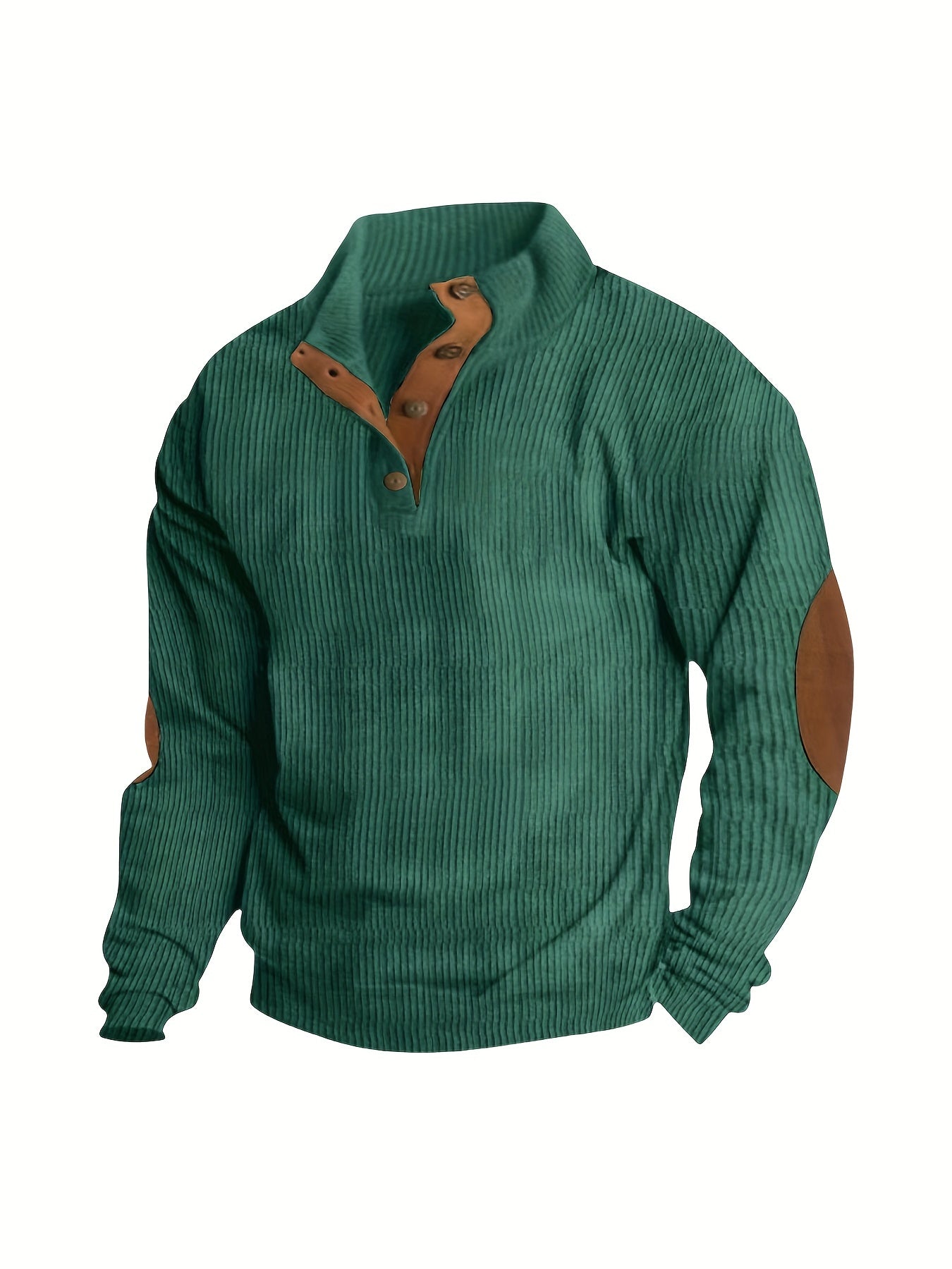 Men's Relaxed Corduroy Button-Front Hoodie
