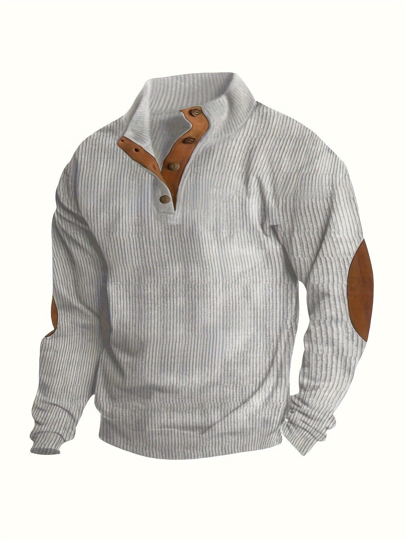 Men's Relaxed Corduroy Button-Front Hoodie