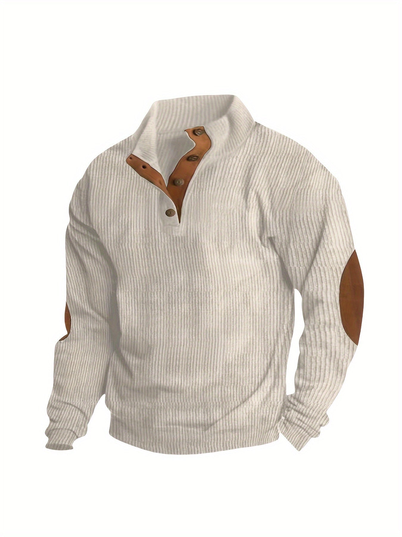 Men's Relaxed Corduroy Button-Front Hoodie