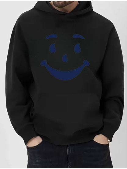 Men's Black Printed Hoodie - product view 6