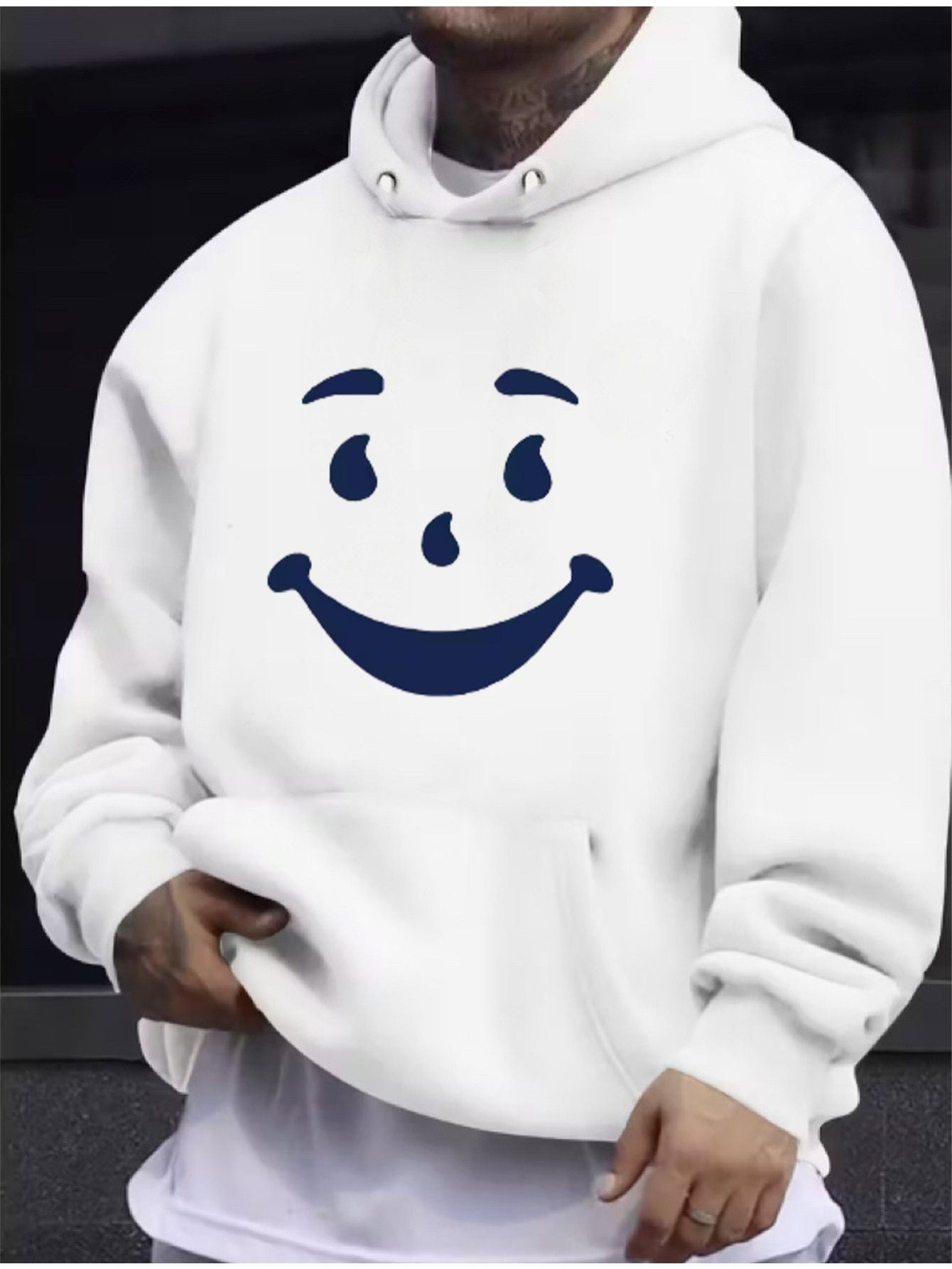 Men's Relaxed Graphic Pullover Hoodie