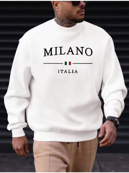 Men's Black Long-Sleeve Sweatshirt - product view 1
