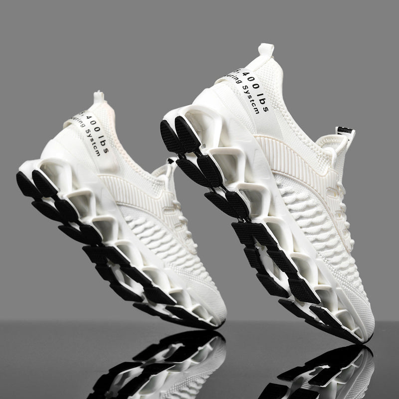 Men's White Lace Shoes - product view 3